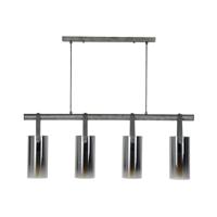 Hanglamp Verchroomd Glas | Donkergrijs Grijs