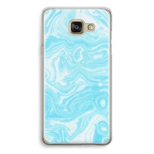 Waterverf blauw: Samsung Galaxy A5 (2016) Transparant Hoesje