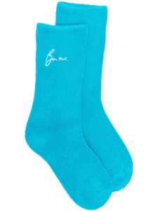 Bonsai chaussettes à logo brodé - Bleu