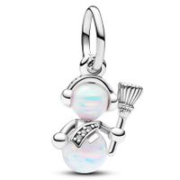 Pandora 792981C01 Hangbedel Opalescent Snowman zilver-kleursteen meerkleurig