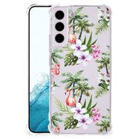 Samsung Galaxy S22 Case Anti-shock Flamingo Palms - thumbnail