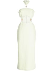 Cult Gaia Olivia halterneck cut-out dress - Vert