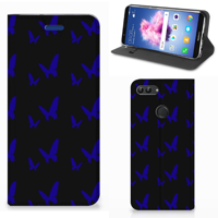 Huawei P Smart Hoesje met Magneet Vlinder Patroon