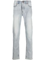 Emporio Armani jean droit à effet délavé - Bleu