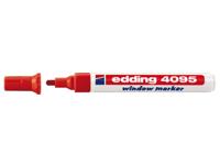 Edding 4095 markeerstift 10 stuk(s) Rood Blok