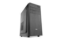 NOX XTREME PRODUCTS PC Hoesje LITE010 -NXLITE010- PC hoesje, geborsteld voorzijde, 500 W ATX-voeding voorgeïnstalleerd, compatibel met ATX-, Micro ATX- en ITX-borden, zwart
