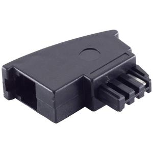 Shiverpeaks Telefoon (analoog) Adapter [1x Telefoonstekker Duitsland (TAE-F) - 1x RJ11-bus 6p4c] Zwart