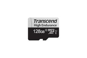 Transcend High Endurance 350V microSDXC-kaart 128 GB Class 10, UHS-I Incl. SD-adapter