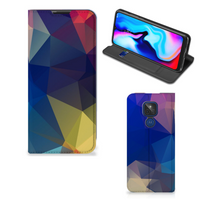 Motorola Moto G9 Play Stand Case Polygon Dark