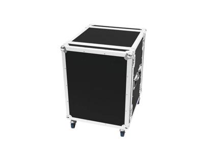 Roadinger PR-2 19 inch rack 14 HE Hout Incl. greep, Incl. wielen