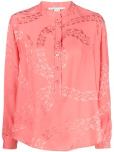 Stella McCartney blouse imprimée à fini satiné - Rose