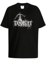 Doublet t-shirt en coton à logo brodé - Noir