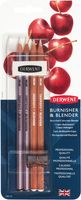 Derwent Blender en Burnisher met gum en slijper, set van 4