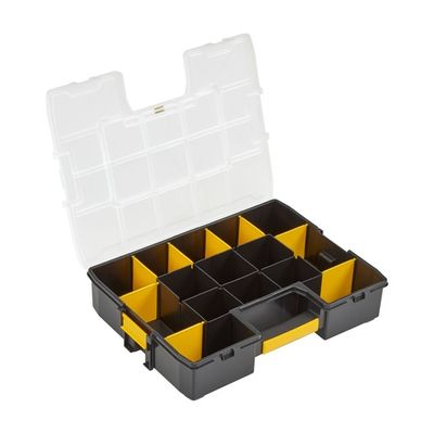 STANLEY 1-94-745 Universeel Assortimentsdoos (l x b x h) 43 x 33 x 9 cm Aantal vakken: 17 Inhoud 1 stuk(s)