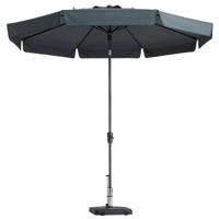 Madison Parasol Flores Luxe rond 300 cm grijs