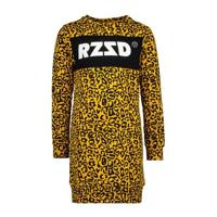 Raizzed sweatjurk Logan met panterprint okergeel/zwart
