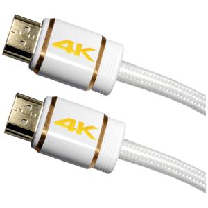 Maxtrack C 216-2 L HDMI-kabel HDMI Aansluitkabel HDMI-A-stekker, HDMI-A-stekker 2.00 m Wit 4K UHD