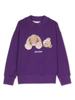 Palm Angels Kids sweat en coton à imprimé graphique - Violet