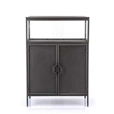 Wandkastje Ventana | Metaal  | Donkergrijs Zwart