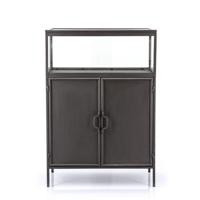 Wandkastje Ventana | Metaal  | Donkergrijs Zwart