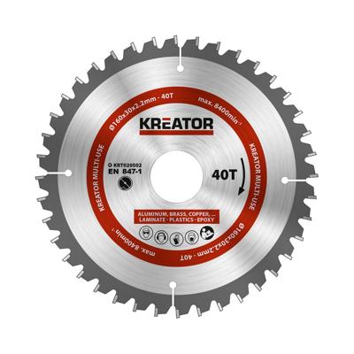 Kreator Universeel Zaagblad 160x30x2.2mm 40T Kreator Universeel Zaagblad 160x30x2.2mm 40T