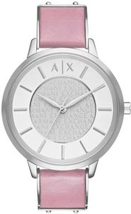 Horlogeband Armani Exchange AX5313 Leder Roze 16mm