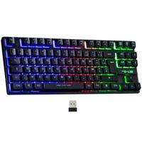 The G-Lab - Keyz Caesium TKL WL - Draadloos Gaming Toetsenbord, Compact Zonder Numeriek Toetsenbord, Spaanse Lay-out - Bluetooth RGB, Lange Batterijduur voor PC/PS4/PS5