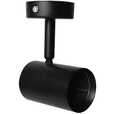 LED Plafondspot - Facto Colri - GU10 Fitting - 1-lichts - Rond - Mat Zwart - Kantelbaar - Aluminium