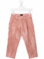 Fay Kids pantalon droit à rayures - Rouge - thumbnail