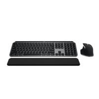 Logitech MX Keys S Combo voor Mac, Draadloos Toetsenbord en Muis met Palm Rest, Snelle Scroll Draadloze Muis, Bluetooth USB C voor MacBook Pro, Macbook Air, iMac, iPad - Space Grey - AZERTY