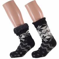 Jongens Huissokken Grijze Sneeuwvlok - Huissokken Kinderen