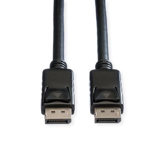 ROLINE DisplayPort kabel, DP-DP, v1.2, M - M, TPE, zwart, 2 m