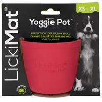 LICKIMAT Yoggie Pot - afleiding, plezier en verrijking. Duurzame rubberen traktatieverspreider voor alle formaten honden en trage voederbak voor kleine honden. De nieuwste LickiMat
