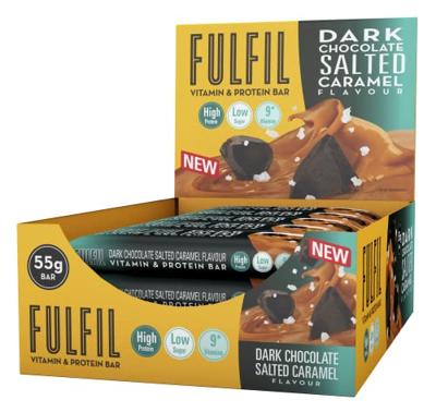 Fulfil Vitamin & Protein Bar 15X55G Dark Choc Salted Caramel