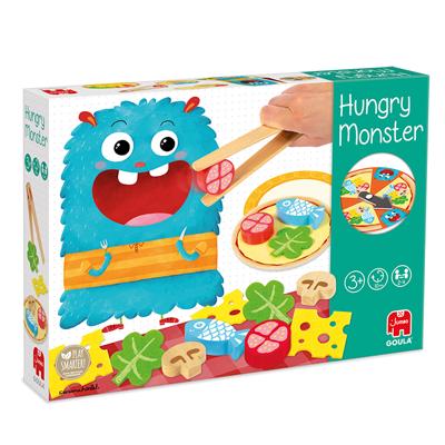Goula kinderspel Hungry Monster junior hout/vilt 27-delig