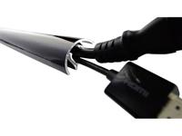 Alunovo MSC-080 Kabelgoot (l x b x h) 800 x 30 x 15 mm Zwart (glanzend) 1 stuk(s)