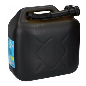 Zwarte benzine of diesel jerrycan 10 liter   -