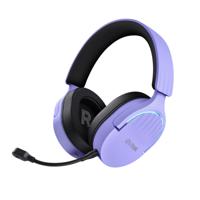 Trust GXT 491P FAYZO Headset Bedraad en draadloos Hoofdband Gamen USB Type-A Bluetooth Zwart, Paars - thumbnail