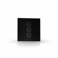 Wifi inbouw Touch muurdimmer ZWART Novo