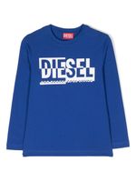 Diesel Kids t-shirt à logo imprimé - Bleu