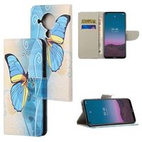 Style Series Nokia 5.4 Wallet Case - Blauwe Vlinder