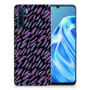 OPPO A91 TPU bumper Feathers Color