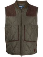 Polo Ralph Lauren gilet matelassé Langley - Vert - thumbnail