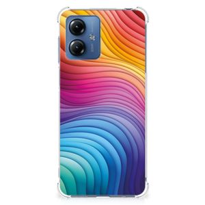 Shockproof Case voor Motorola Moto G14 Regenboog