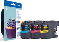 Brother inktcartridge, 600 pagina&apos;s, OEM LC-123RBWBP, 3 kleuren