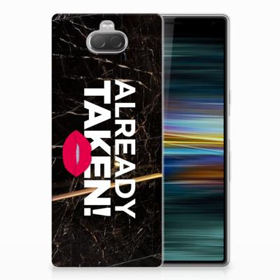 Sony Xperia 10 Plus Siliconen hoesje met naam Already Taken Black