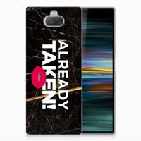 Sony Xperia 10 Plus Siliconen hoesje met naam Already Taken Black