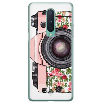 OnePlus 8 siliconen telefoonhoesje - Hippie camera