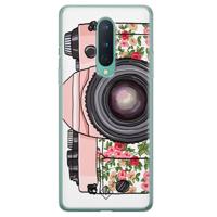 OnePlus 8 siliconen telefoonhoesje - Hippie camera