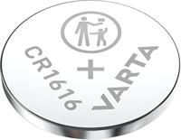 Varta batterijen Electronics CR1616 Lithium knoopcel verpakking met 1 knoopcel in originele blisterverpakking van 1 exemplaar, zilver